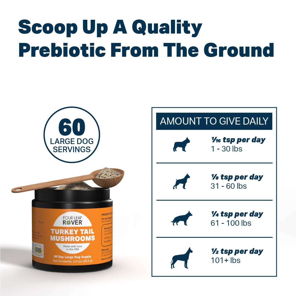 Turkey Tail | Four Leaf Rover - Raw Dog Food Complete