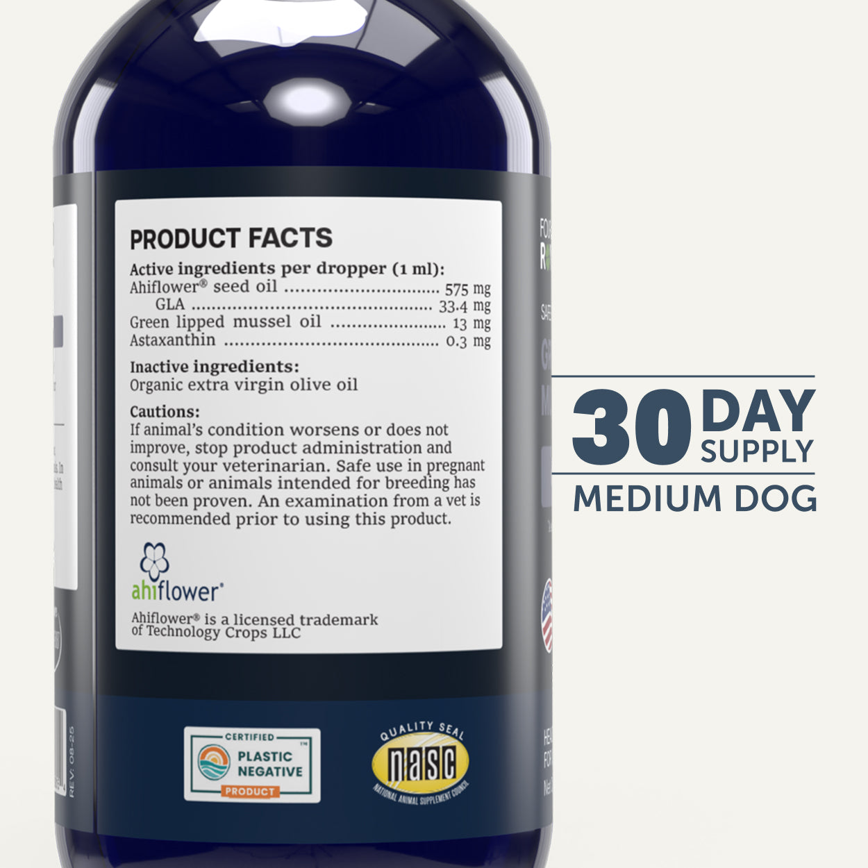 Green Lipped Mussel Oil - Safe Sea - Raw Dog Food Complete