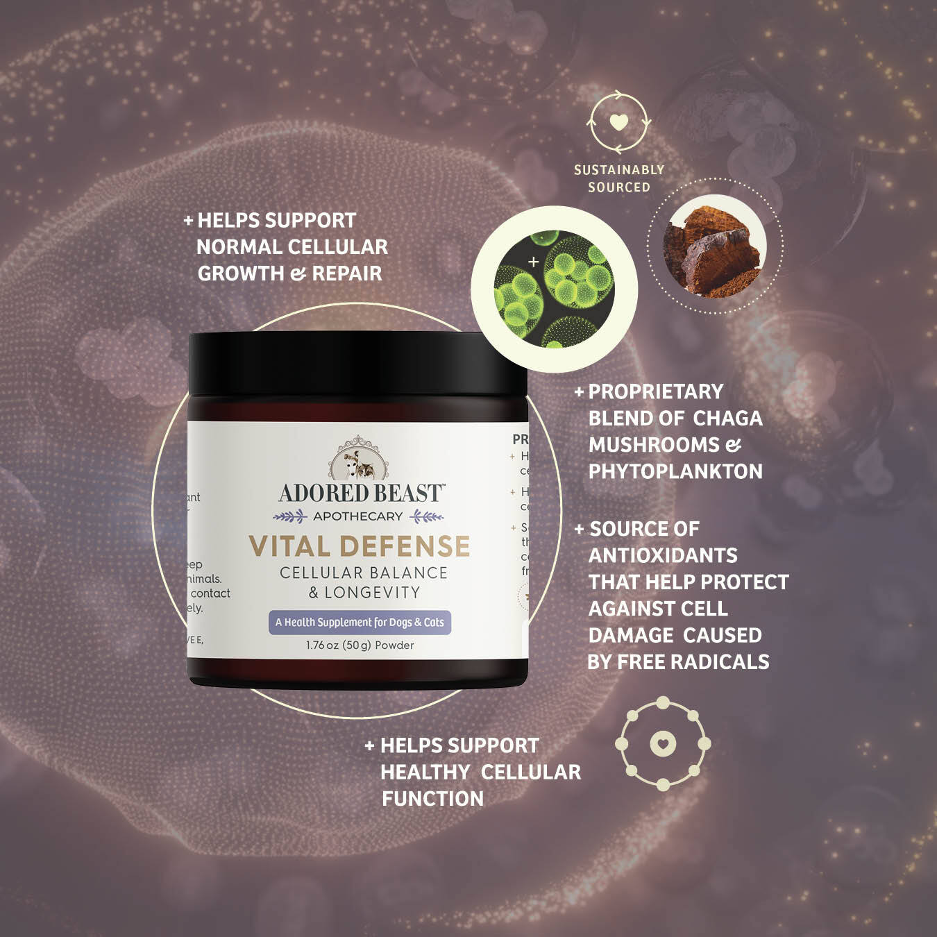 Vital Defense | Cellular Support |Adored Beast Apothecary - Raw Dog Food Complete