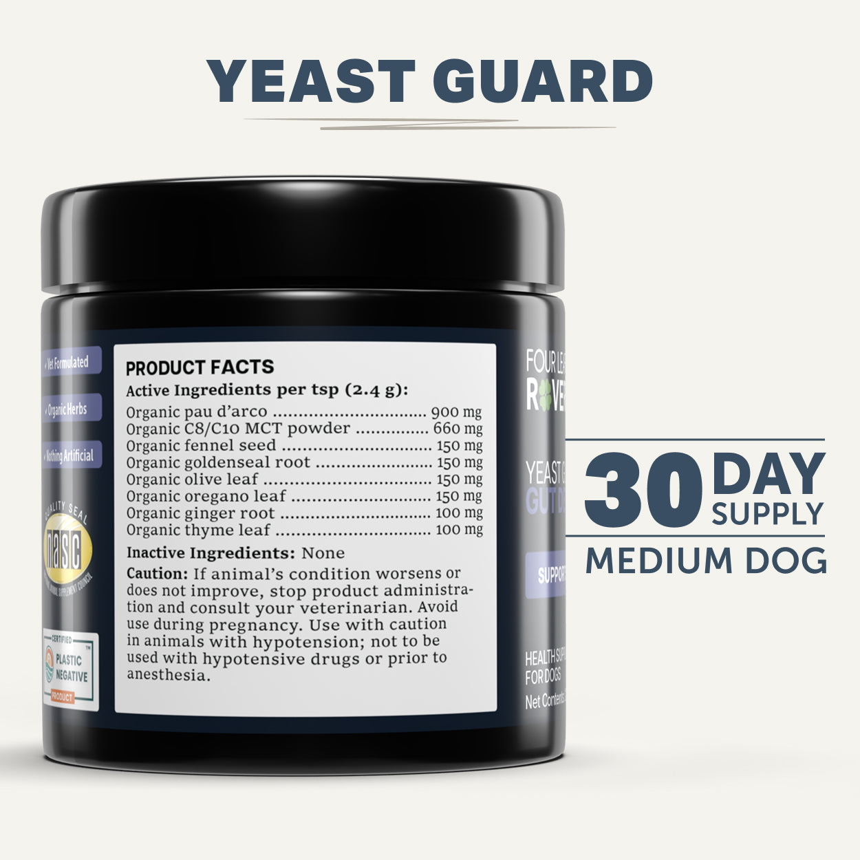 Yeast Guard Plus - Four Leaf Rover - Raw Dog Food Complete