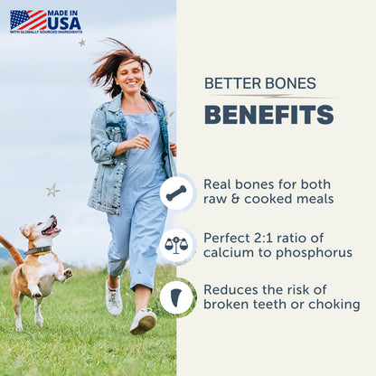 Better Bones-Dried Bone For Homemade Diets - Raw Dog Food Complete
