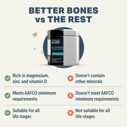 Better Bones-Dried Bone For Homemade Diets - Raw Dog Food Complete