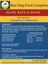 Balanced and Complete | Elite Beef & Duck Blend | Premade Raw Meals | Bundle Box 38 Pounds - Raw Dog Food Complete