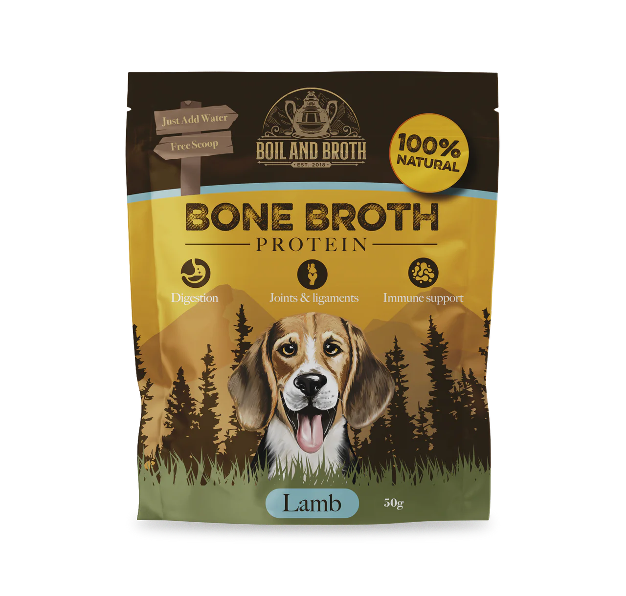 Lamb Bone Broth Boil and Broth Raw Dog Food Complete