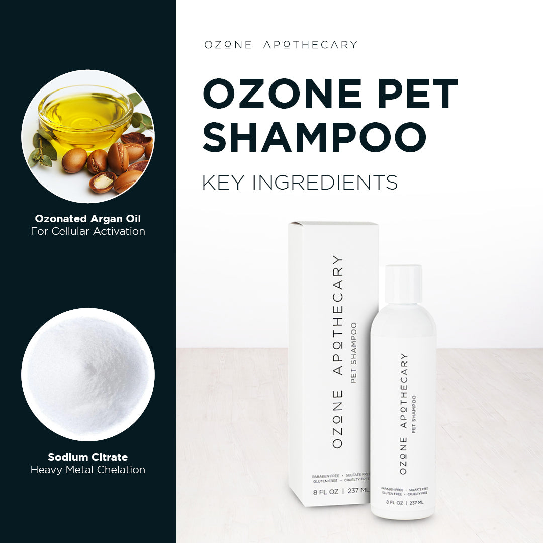 Ozone Argan Oil Pet Shampoo for dogs with itchy irritated skin