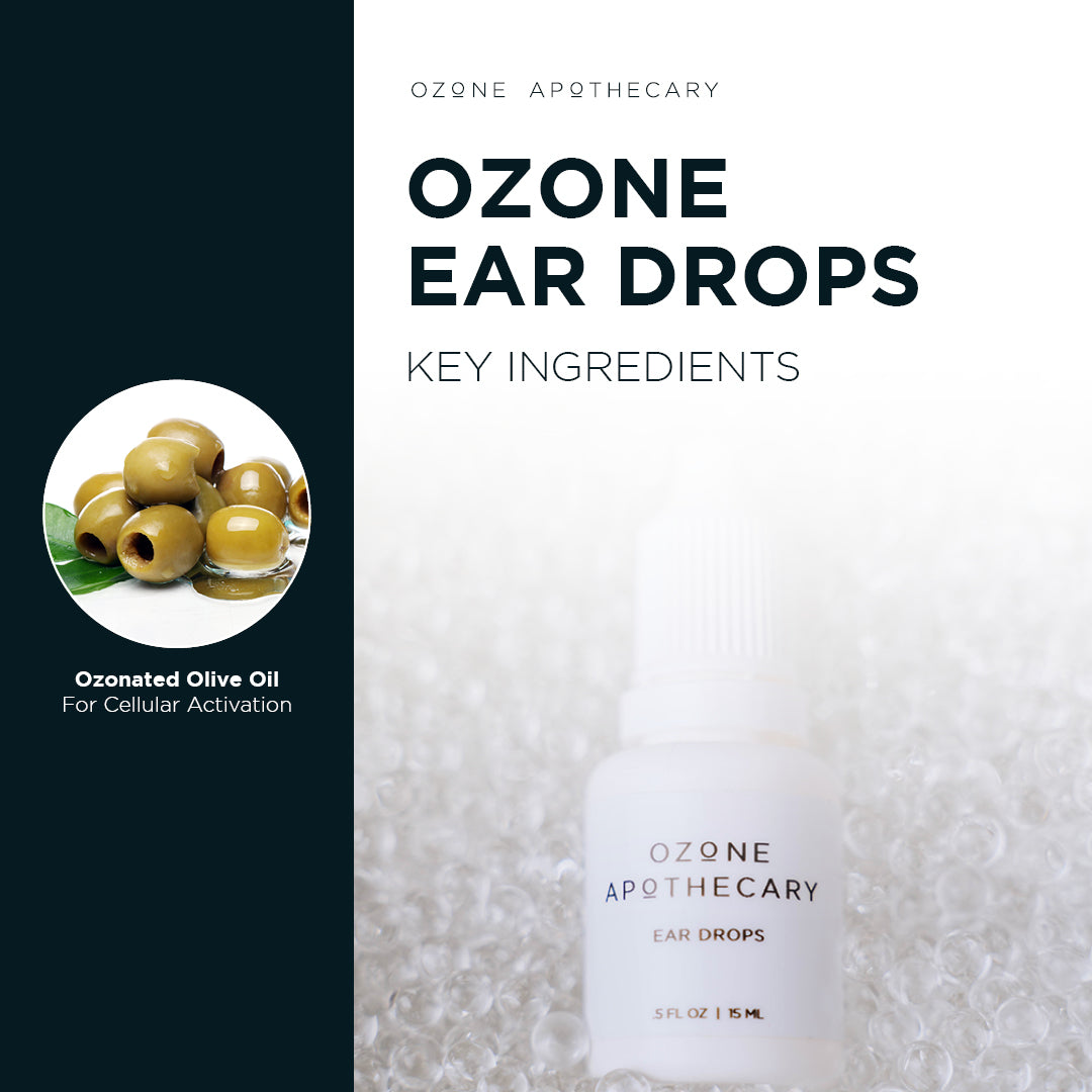 Ozone Ear Drops for Dogs with Key Ingredients 
