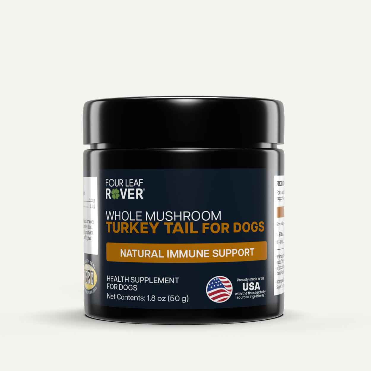 Supplement jar for dogs with &