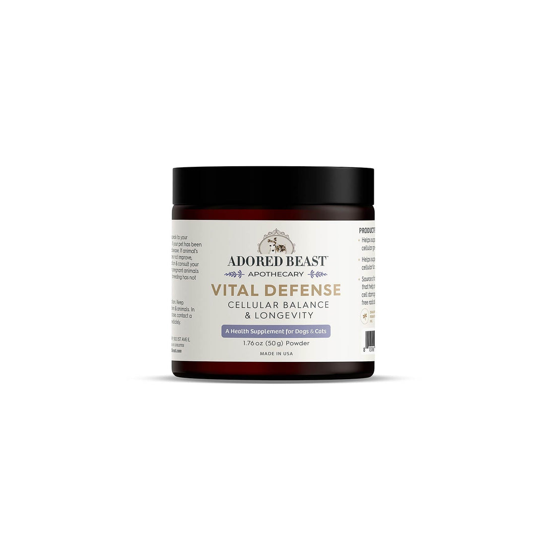 Vital Defense | Cellular Support |Adored Beast Apothecary - Raw Dog Food Complete