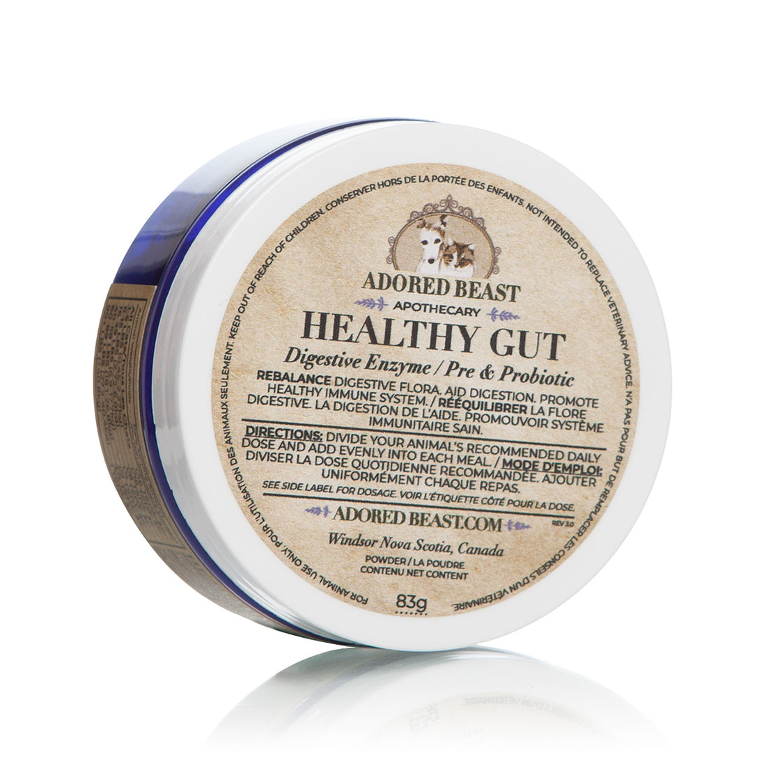 Healthy Gut | Digestive Enzyme / Pre &amp; Probiotic Adored Beast - Raw Dog Food Complete