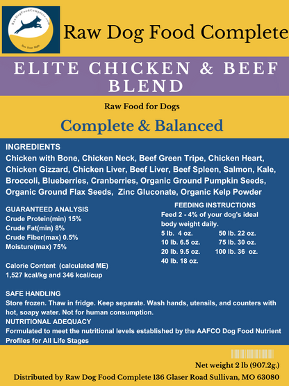 Balanced and Complete PUPPY BOX | SHIPPING INCLUDED | 16lb - Raw Dog Food Complete