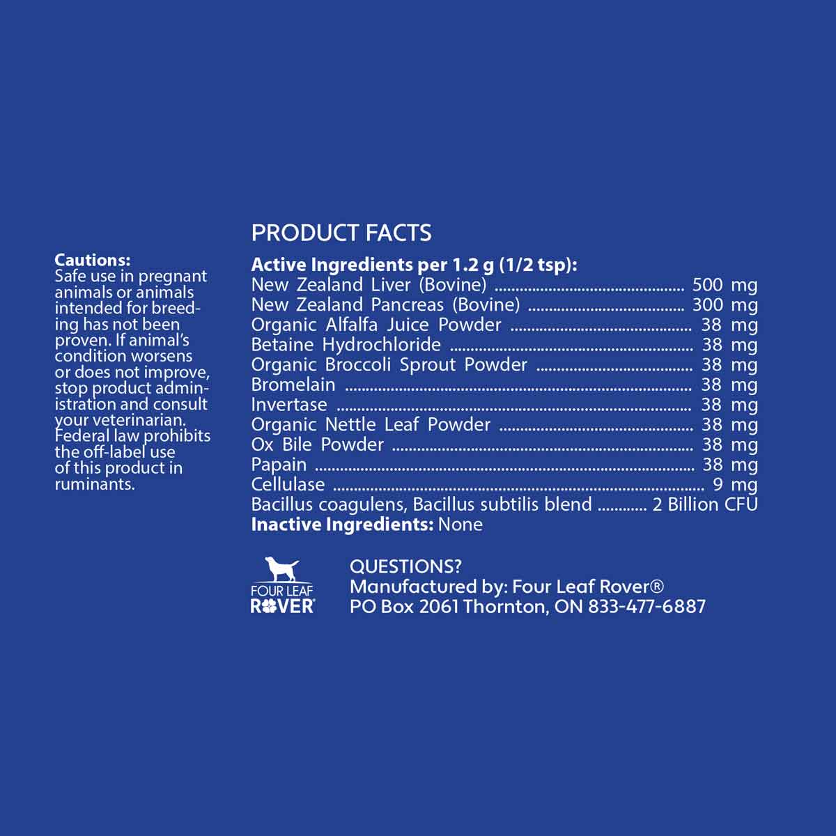 Digest - Digestive Enzymes &amp; Probitics For Dogs - Raw Dog Food Complete