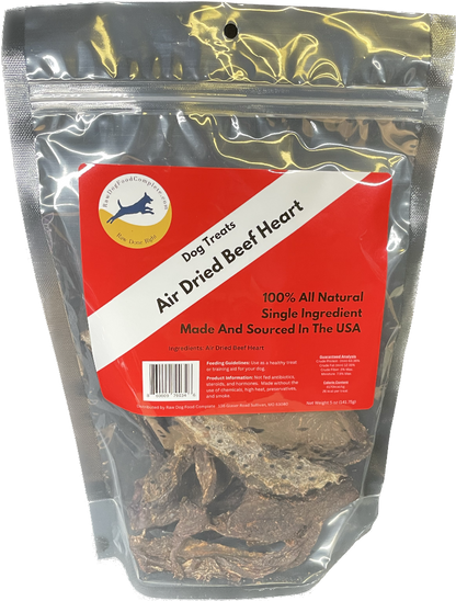 Air Dried Beef Heart- Dried Beef Heart 5oz - Raw Dog Food Complete