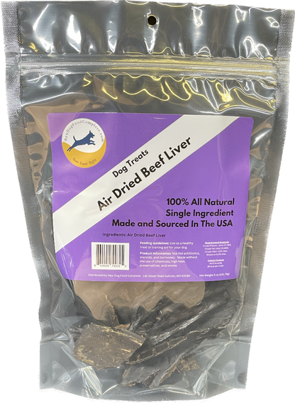 Air Dried Beef Liver - Dried Beef Liver 5oz - Raw Dog Food Complete